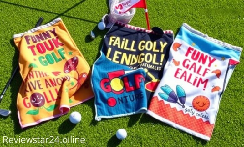 funny golf towels